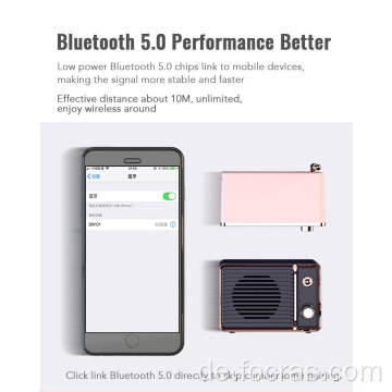 Bluetooth 5.0 Wireless Verbindung kleiner TV -Lautsprecher